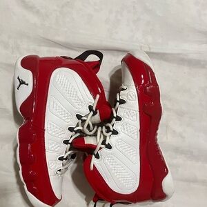 Kids Red and White Athletic Shoes